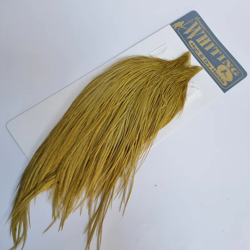 Whiting High and Dry Rooster Cape in Golden Olive-2